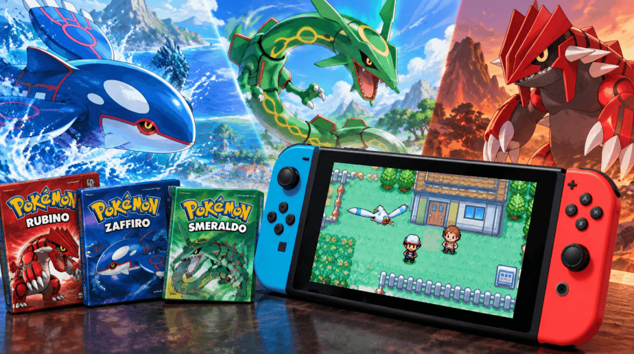 Pokémon Rubino, Zaffiro e Smeraldo su Nintendo Switch: un video ufficiale alimenta le indiscrezioni Pokémon Rubino, Zaffiro e Smeraldo su Nintendo Switch: un video ufficiale alimenta le indiscrezioni